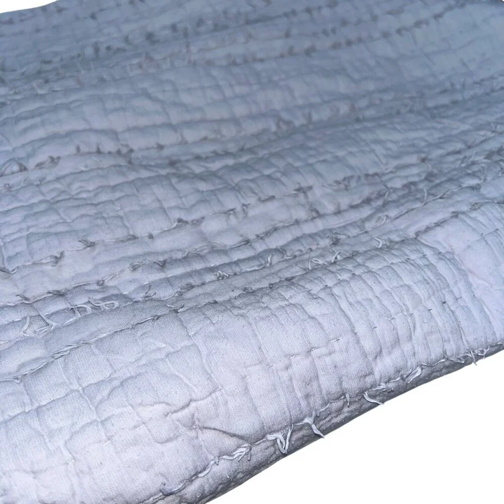 Restoration Hardware pale lavender purple textured quilted cotton pillow sham